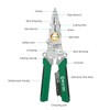 12 in 1 Foldable Wire Stripper with Electricity Measurement Function,