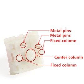 IJKT Gateron Milky Brown Switches ，KS-3 5 pin MX Switch Keyboard Dedicated Shaft Body for Mechanical Keyboards(110 Pcs)