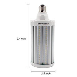 54W LED Corn Light Bulb Super Bright (400 Watt Equivalent)7020High Lumen E26 Medium Mogul Base Large Area Cool Daylight White Light Bulb For Garage Home Outdoor Indoor Warehouse High Bay Barn Backyard