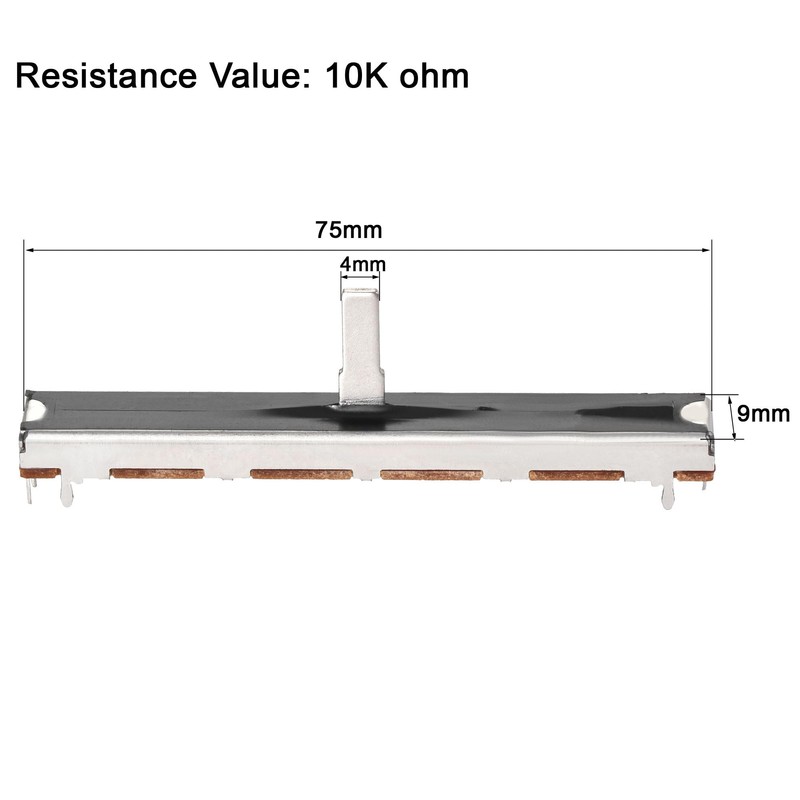 sourcing map Fader Variable Resistors Mixer B10K Ohm Linear Potentiometer