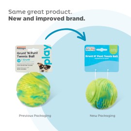 Outward Hound Grunt N' Punt Tennis Ball - Fetch Ball Dog Toy, Multi