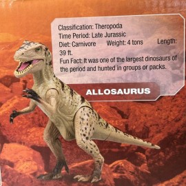 Kid Galaxy Amazing Detail ALLOSAURUS Kid Galaxy Poseable Dino Dinosaur Toy Figure !!NEW!