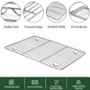Baking Sheet with Cooling Rack Set(2 Baking Pans+2 Baking Racks),