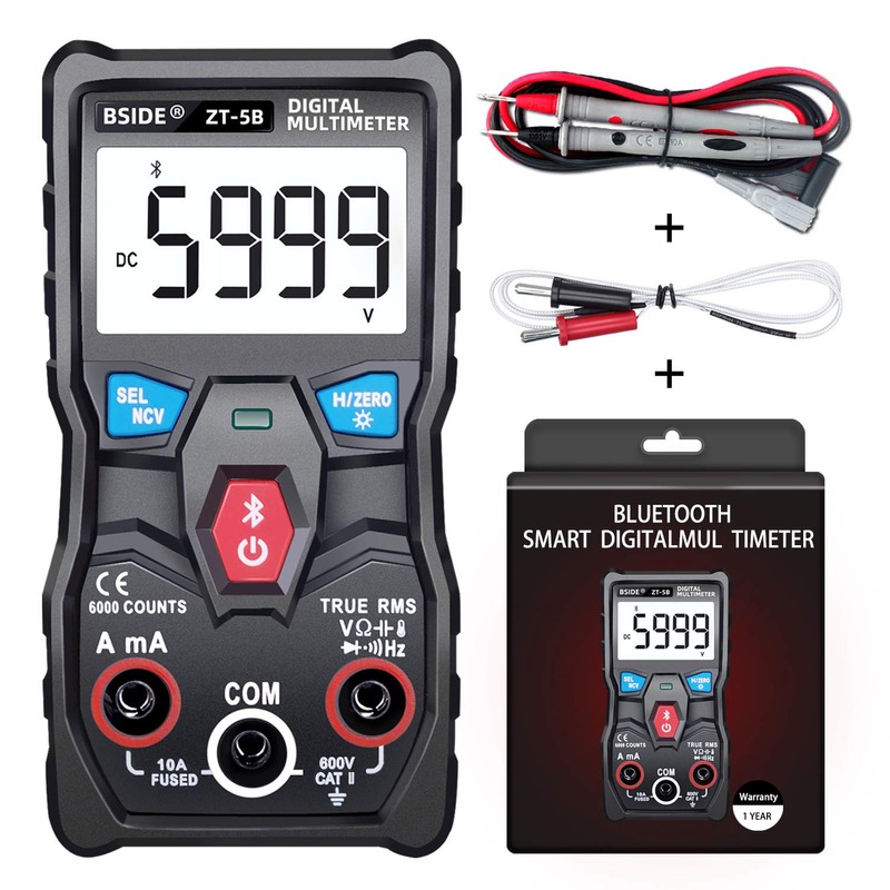 BSIDE Wireless Digital Multimeter Fully Auto-Ranging True RMS 6000 Counts