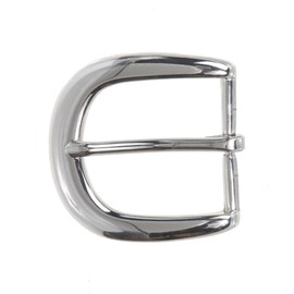1 1/4" (34 mm) Nickel Free Single Prong Horseshoe Belt Buckle, Silver