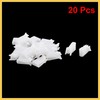REPAIROCK 20Pcs White Car Instrument Panel Dashboard Plastic Retainer Clip