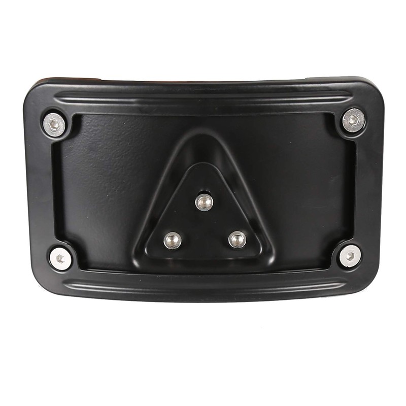 Curved Laydown License Plate Mount with Frame Harley License Plate