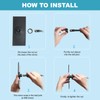 Clip On Security Cubicle Convex Mirror for Personal Safety, Open