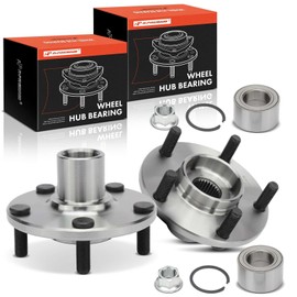 A-Premium Pair [2] Front Wheel Bearing and Hub Assembly Compatible with Nissan Altima 2002-2006, Maxima 2000-2008 & Infiniti I30 2000-2001, I35 2002-2004, FWD, w/5-Lug