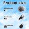9pcs Lapel Microphone Windscreen, Lapel Microphone Accessories Kit Includes 3