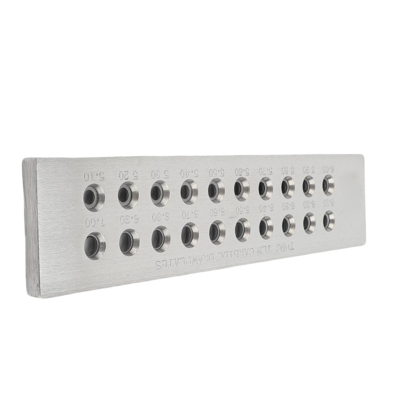 Wire Drawplate, 20 Holes 5.1-7.0mm Jewelry Wire Drawing Plate, Tungsten