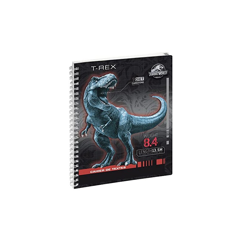 Exacompta - 9991075E – Jurassic texts book – Laminated cover