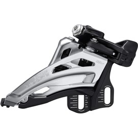 Shimano Deore FD-M4100-E Deore front derailleur, 10-speed double, side swing, E-type