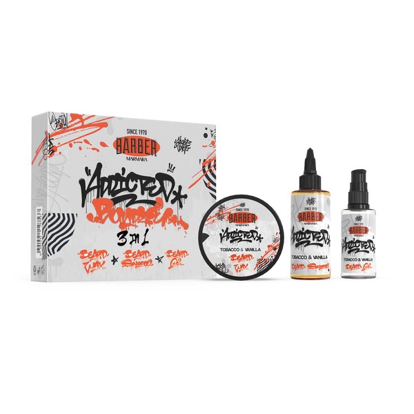 Barber Marmara Tocacco & Vanilla Beard Care and Styling Set