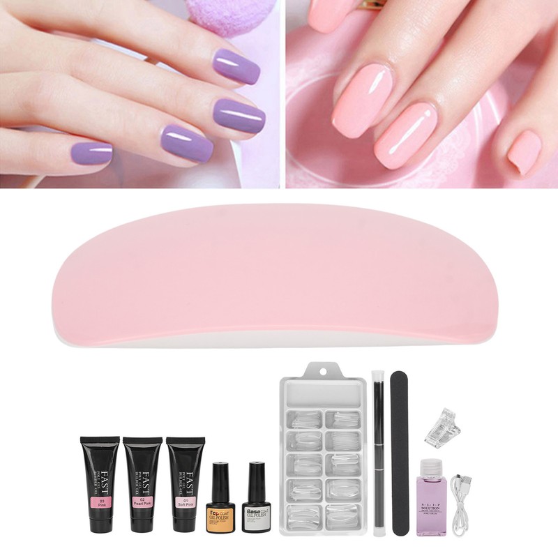 LED Nail Lamp Gel Set Professional DIY Fast Drying Nail