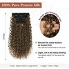 Clip in Hair Extensions, 4PC 100％ Pure Protein Silk Hair