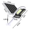 intelamp Solar Street Lights Outdoor Waterproof 3000LM 12500mAh Security Flood