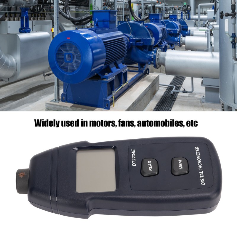Digital Tachometer Laser Photo Non Contact Tach Meter Measurement Tool