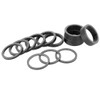 X AUTOHAUX 12pcs Headset Spacer Matte Black Carbon Fiber Handlebar