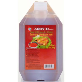 Aroy-D Thai Sweet Chili Dipping Sauce for Chicken 190 Oz (5.4 Kg), Large Size for Restaurant and Party