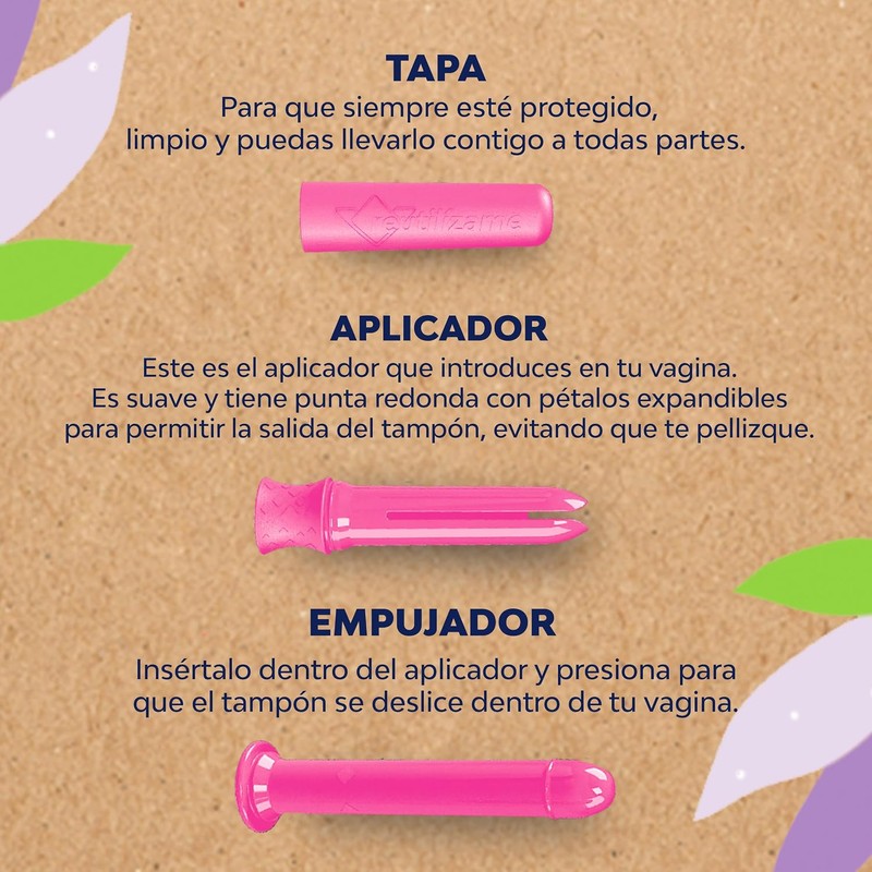 Saba Tampones V-eco con Aplicador Reusable 7 piezas