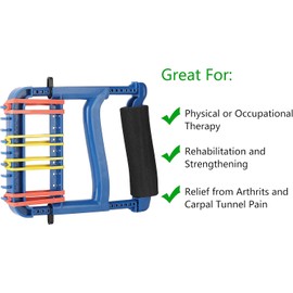 YPCBYNBS ejercitador de mano, fortalecedor de agarre para entrenamiento de fuerza para terapia física, azul