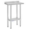 Hally Stainless Steel Table for Prep & Work 14 x