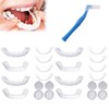 Comioke False Teeth Dentures, 4 Pairs of False Artificial Temporary