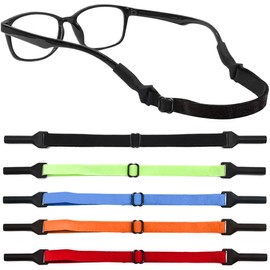 JEYORZY Pack of 5 Glasses Holders, Adjustable Glasses Straps, Non-Slip Glasses Strap, Glasses Holding Rope, Sports Glasses Strap, Elasticity Glasses Straps, Safety Glasses Holding Rope