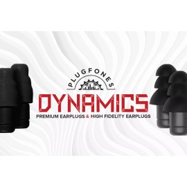 Plugfones Dynamics High Fidelity Earplugs and Full Protection Ear plug 2 PairSET