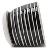 Napco Striped Black and White Ribbed 4 x 5 Inch