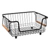 5five - Stackable Metal Basket "Blackwood" Medium Format