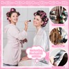 5 Sizes Self Grip Hair Rollers Set, 64 Pcs Rollers