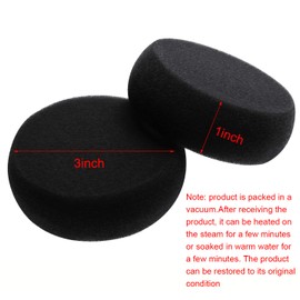 Penta Angel Painting Sponges 6PCS Round Foam Painting Brushes Tools Watercolor Sponges for Acrylic Paint Staining Craft DIY Clay Paint Ceramic Wall Kitchen Cleaning (Black)