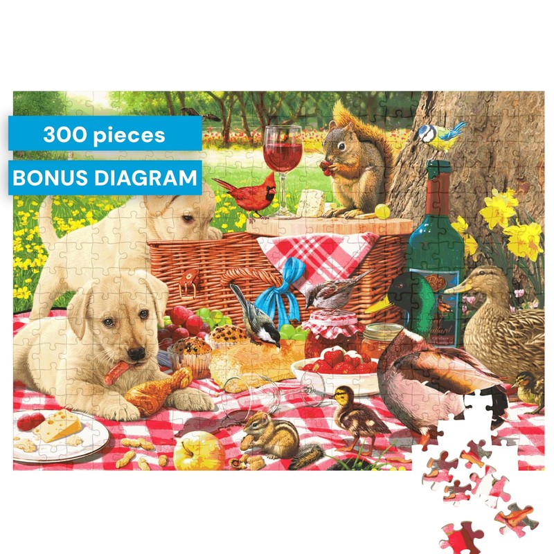 Buffalo Games - Picnic Raiders - 300 Piece Puzzle for