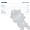 Theben 1030200 PIRA T8 DE Motion Sensor for Indoor Use,