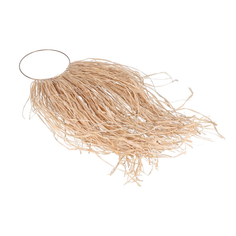 Pastoral Style Raffia Pendant Woven Wall Background Decoration for Home