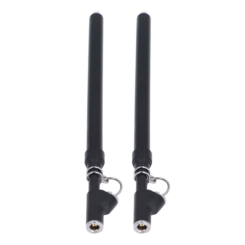 2PCS Dual Head Air Pressure Gauge 20‑220lb/In² Accurate Straight Type