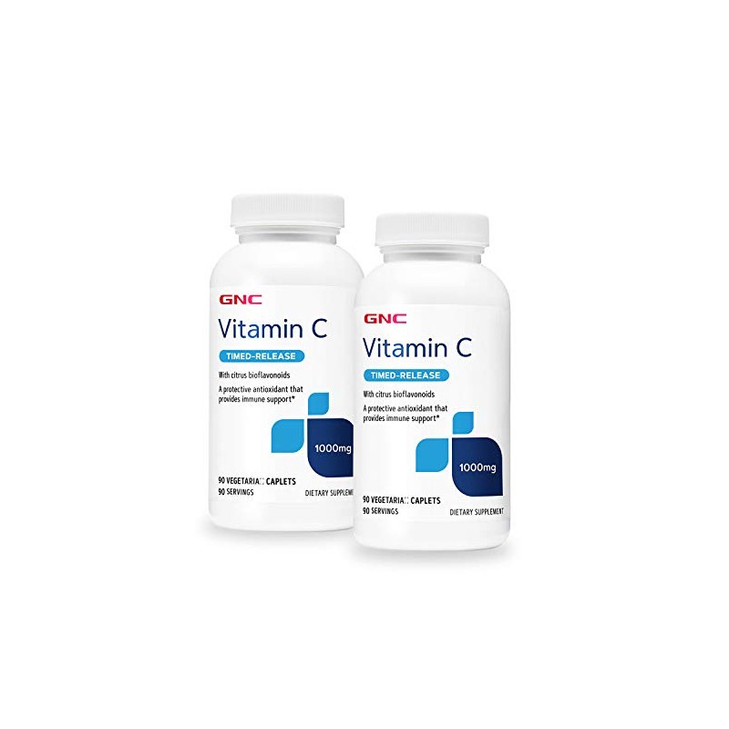 GNC Vitamin C Time-Released 1000mg - Twin Pack