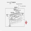 Vntebozd Interior Door Panel Armrest Screw Retainer Protective Cover Compatible