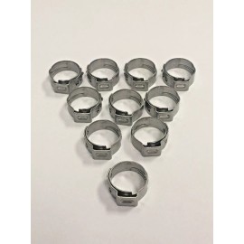 OETIKER CLAMPS Oetiker Stepless Ear  S.S 13.3  x 1/2 @10 pkg., APX# 16700010-100