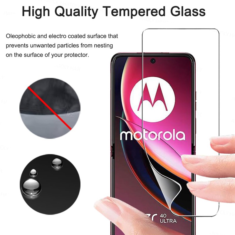 carinacoco 3 Pack Elastic Skin Screen Protector for Motorola Razr