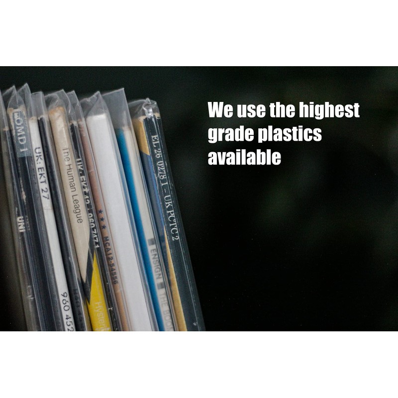60 12 Inch Outer Vinyl Record Sleeves Fits Double &