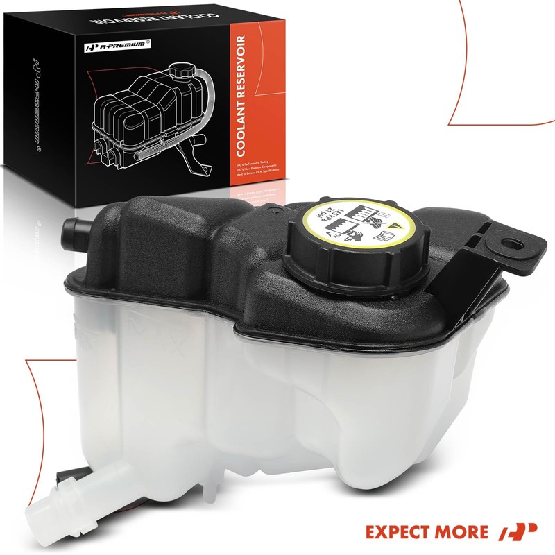 A-Premium Engine Coolant Overflow Recovery Reservoir Tank [with Cap &