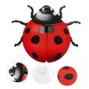 Kichvoe 4pcs Ladybug Wall Sculpture Spring Decor Metal Ladybug Garden
