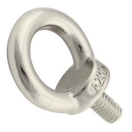 Ring Bolts (Cast and Polished) – M6 – Pack of 2 – Similar to DIN 580 – Made of Stainless Steel A2 V2A – Eye Bolts – Ring Bolts – SC580 | SC-Normteile®