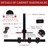YYinno Cabinet Hardware Jig, Cabinet Handle Template Jig Tool Adjustable