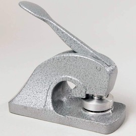 Paper Embossing Pliers with Paper Embossing Pliers for Envelopes, Invitations, Stickers, Labels. Names, Monograms or Company Names, Customisable, 38 mm, Round