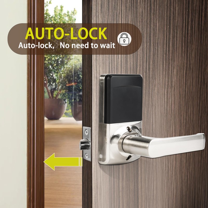 Keypad Door Lock with Handle, Digital Door Lock with Keypad