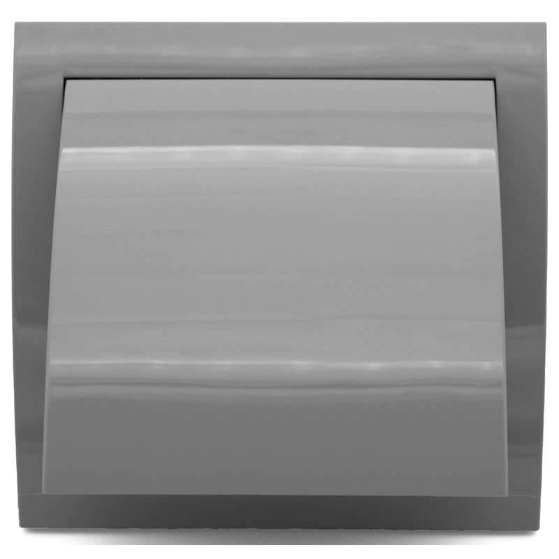 H&C VENT Grey Exhaust Hood Vent 190 mm with 125